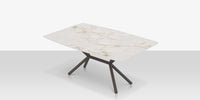 DecoScapes Oliver Emerald Rimless Porcelain Dining Table - Medium