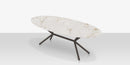 DecoScapes Oliver Oval Rimless Porcelain Dining Table