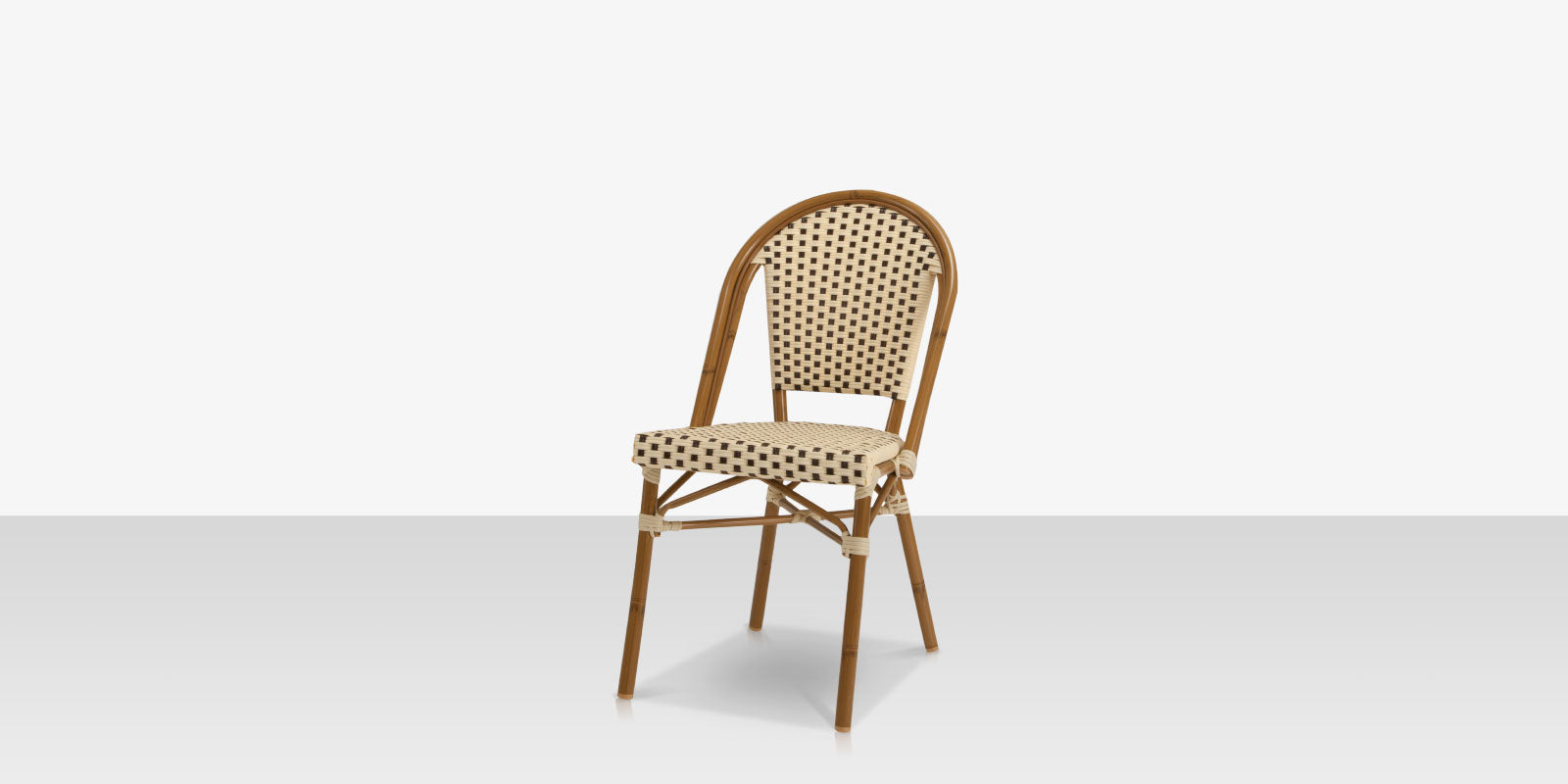DecoScapes Paris Aluminum Stackable Dining Side Chair