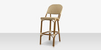 DecoScapes Paris Aluminum Stackable Bar Side Chair