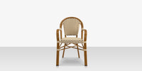 DecoScapes Paris Aluminum Stackable Dining Arm Chair