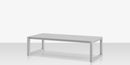 DecoScapes Iconic Aluminum Small Rectangular Coffee Table