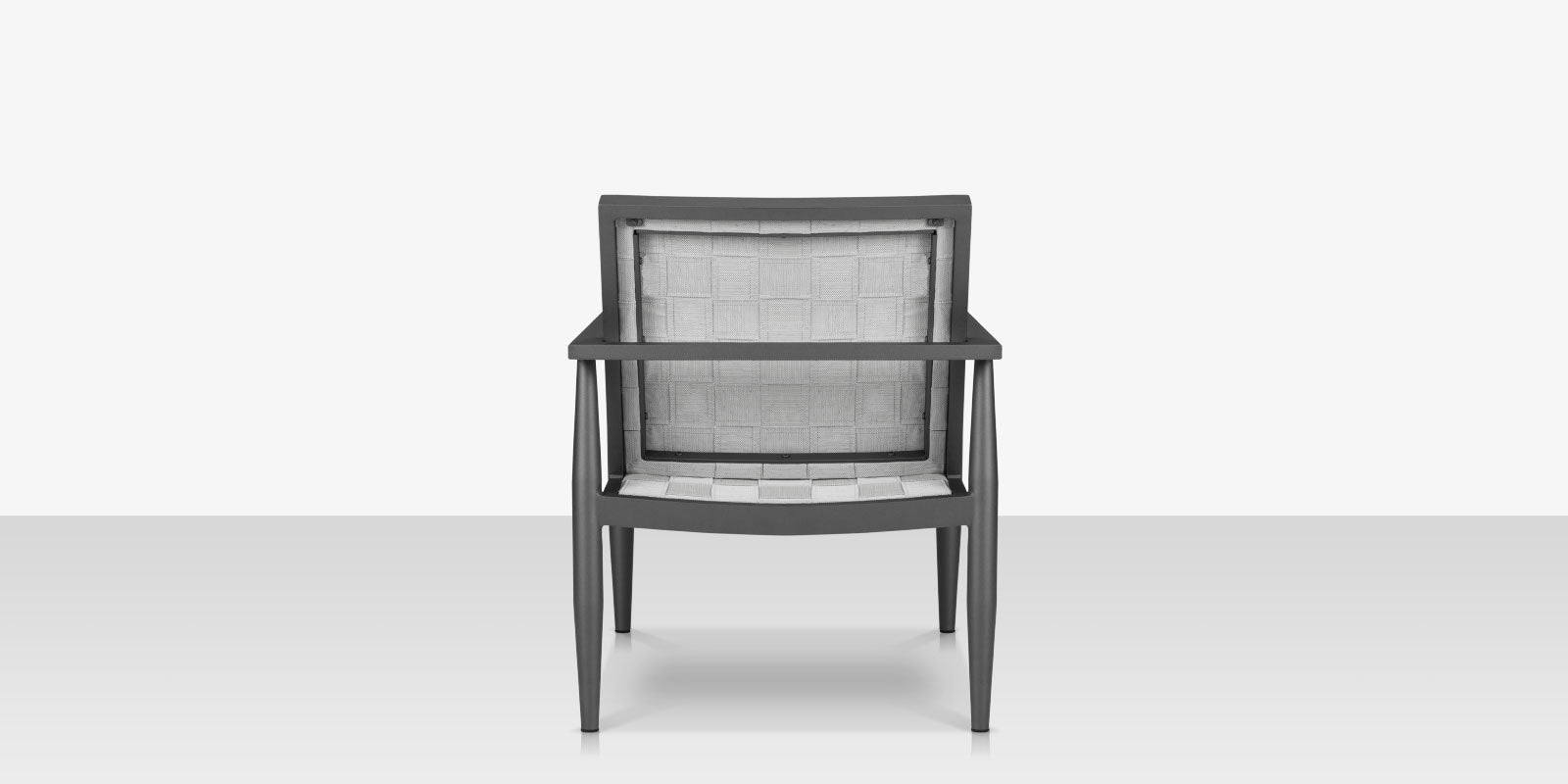 DecoScapes Furniture Danish Aluminum Sling Strap Lounge Chair