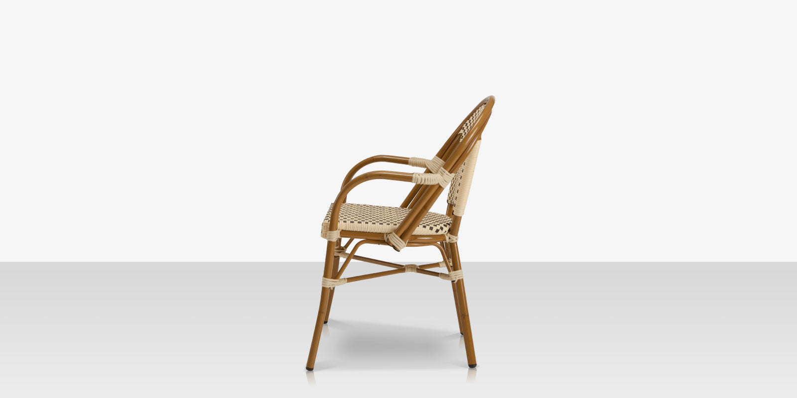 DecoScapes Paris Aluminum Stackable Dining Arm Chair