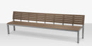 DecoScapes Vienna 6' Highback Bench - Black