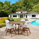 International Home Miami Amazonia Charlotte Deluxe 5 Piece Round Patio Dining Set