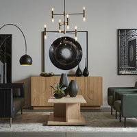 Sunpan Pasadena Wall Mirror Black / Brass