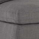 Sunpan Glenrose Wheeled Dining Chair in Effie Linen / Effie Smoke