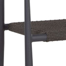 Sunpan Kona Stackable Dining Armchair Dark Grey / White - Set of Two