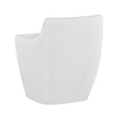 Sunpan Ledger Stool in Ash Grey Wood Look / Black / White
