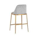 Sunpan Dover Counter Stool in Bravo Portabella-Sparrow Grey / Napa Stone-Polo Club Stone