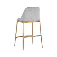 Sunpan Dover Counter Stool in Bravo Portabella-Sparrow Grey / Napa Stone-Polo Club Stone