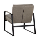 Sunpan Sterling Lounge Chair Missouri Mahogany Leather / Missouri Stone Leather