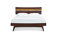 Greenington Azara Queen Platform Bed, Caramelized / Sable
