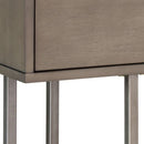 Sunpan Jade Console Table Antique Brass-Dark Mango / Antique Silver-Ash Grey