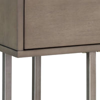 Sunpan Jade Console Table Antique Brass-Dark Mango / Antique Silver-Ash Grey