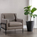 Sunpan Talula Lounge Chair - Alpine Grey Leather
