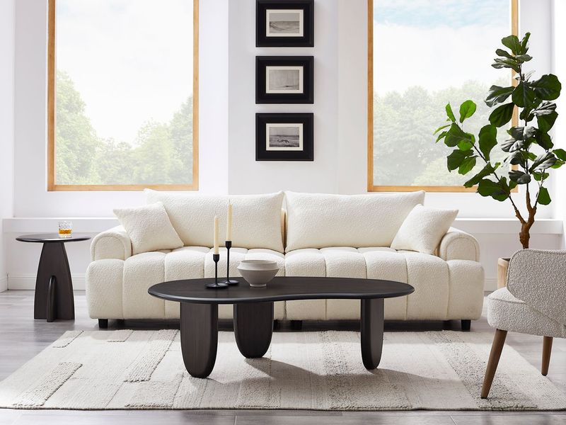 Greenington Zephyr Coffee Table, Wheat / Caviar