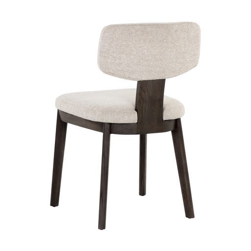 Sunpan Ricket Dining Chair Dark Brown - Dove Cream / Weathered Oak - Dove Cream