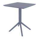 Compamia Dream Folding Outdoor Bistro Set with 2 Chairs Dark Gray, Taupe