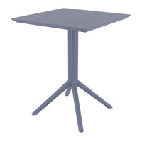 Compamia Dream Folding Outdoor Bistro Set with 2 Chairs Dark Gray, Taupe