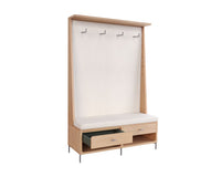 Sunpan Herrington Hall Tree with Bench - Mina Ivory