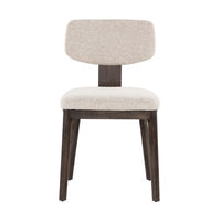 Sunpan Ricket Dining Chair Dark Brown - Dove Cream / Weathered Oak - Dove Cream