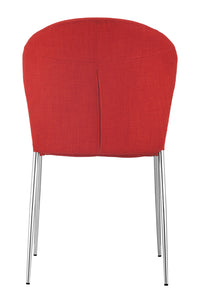 Zuo Modern Oulu Dining Chair in Tangerine/Graphite - Set of 4