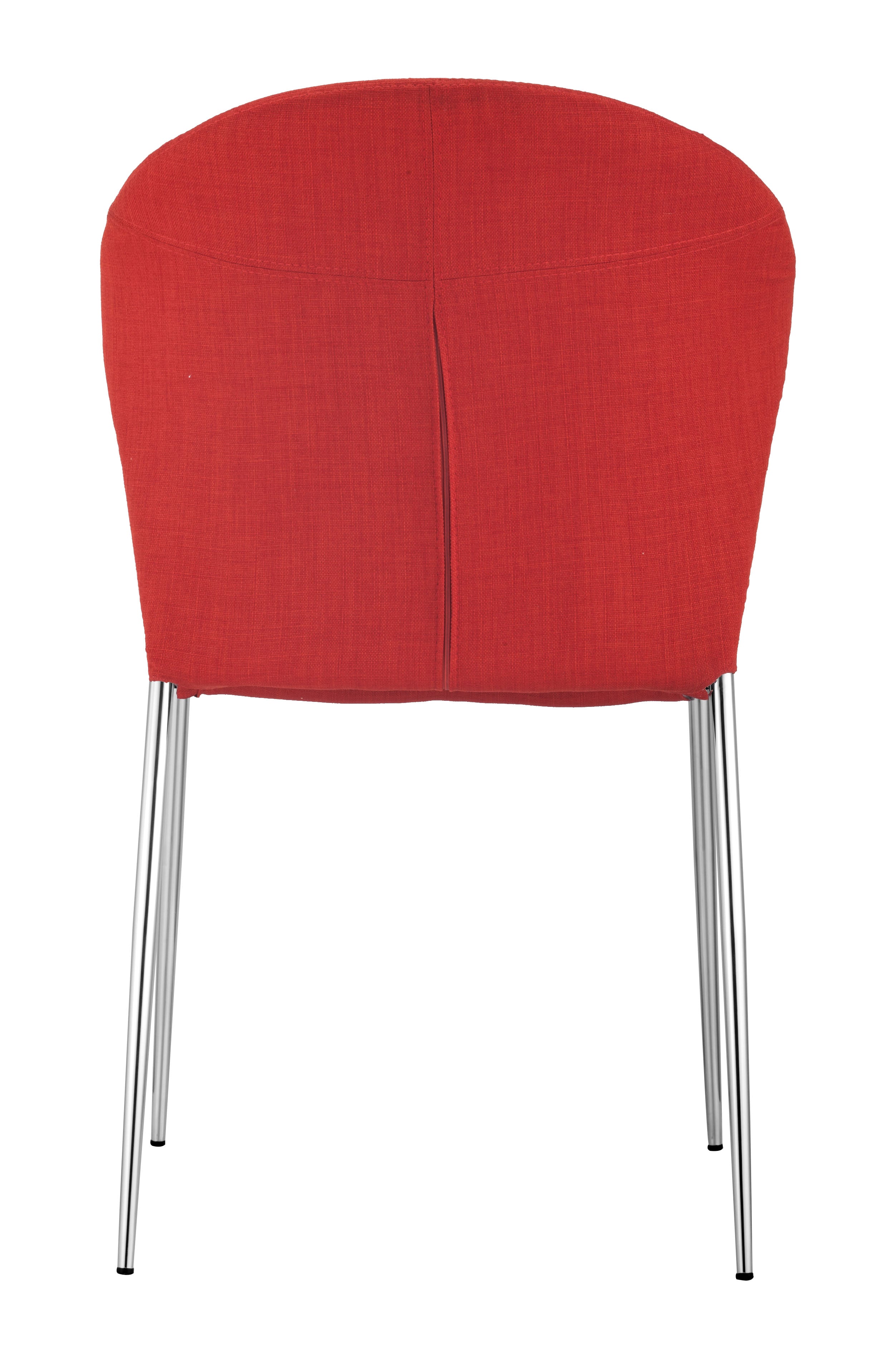 Zuo Modern Oulu Dining Chair in Tangerine/Graphite - Set of 4