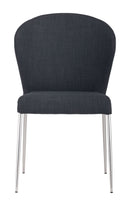 Zuo Modern Oulu Dining Chair in Tangerine/Graphite - Set of 4