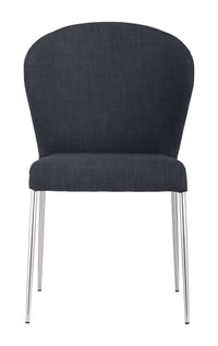 Zuo Modern Oulu Dining Chair in Tangerine/Graphite - Set of 4