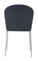 Zuo Modern Oulu Dining Chair in Tangerine/Graphite - Set of 4