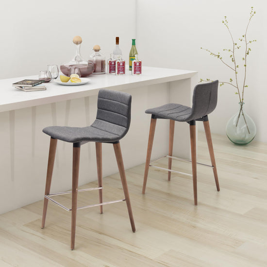 Zuo Modern Jericho Counter Stool Gray