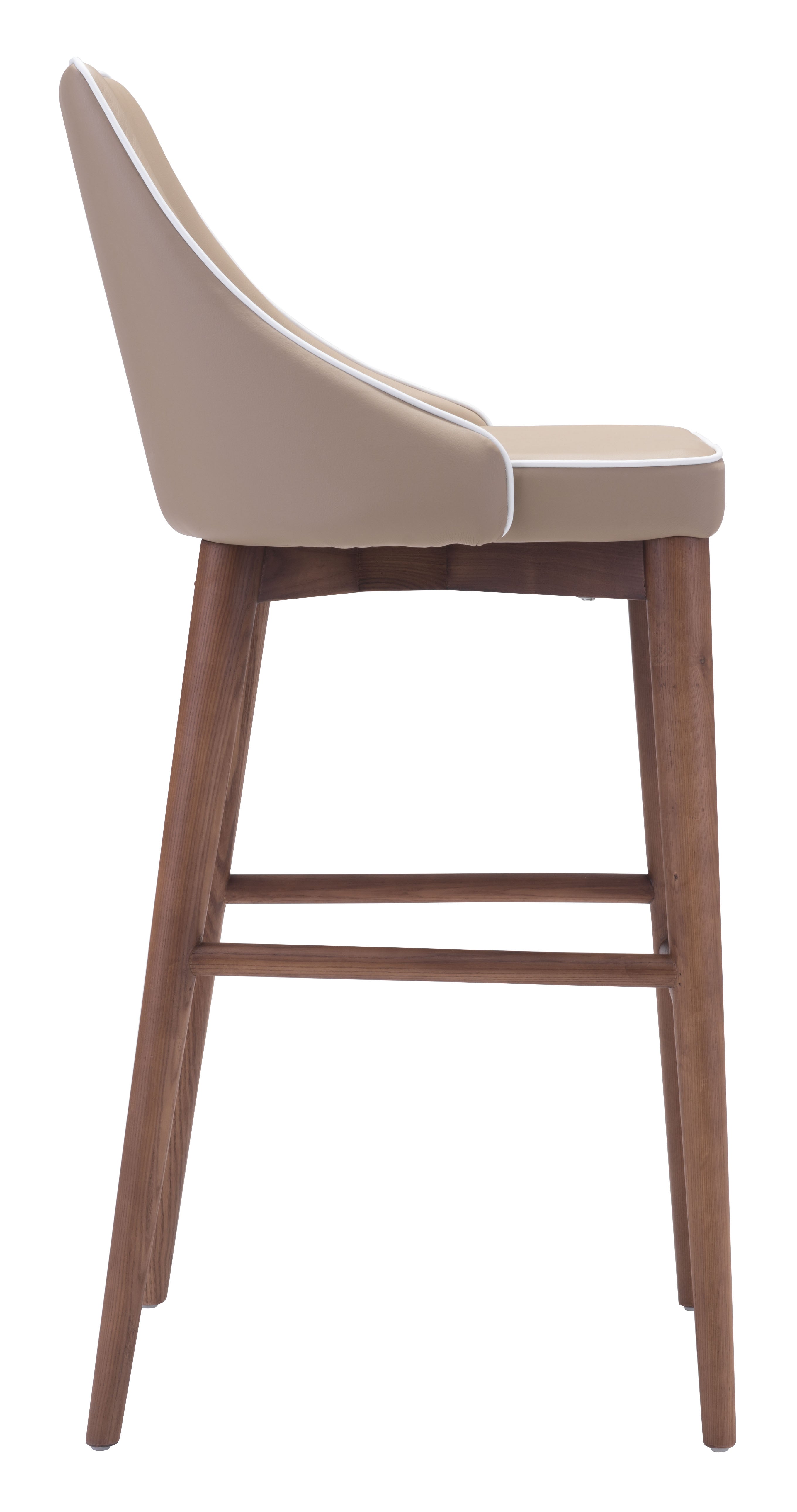 Zuo Modern Moor Barstool in Beige