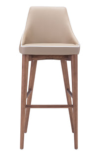 Zuo Modern Moor Barstool in Beige