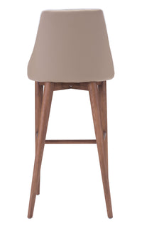 Zuo Modern Moor Barstool in Beige