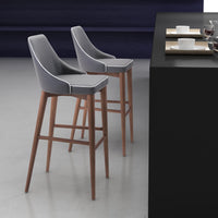 Zuo Modern Moor Barstool in Dark Gray