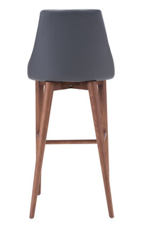 Zuo Modern Moor Barstool in Dark Gray