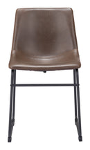 Zuo Modern Smart Dining Chair in Vintage Espresso - Set of 2