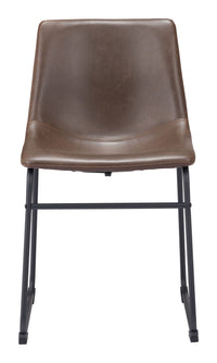 Zuo Modern Smart Dining Chair in Vintage Espresso - Set of 2