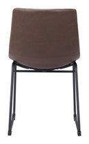 Zuo Modern Smart Dining Chair in Vintage Espresso - Set of 2