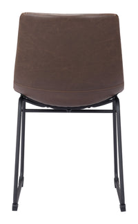 Zuo Modern Smart Dining Chair in Vintage Espresso - Set of 2