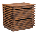 Zuo Modern Linea End Table in Walnut