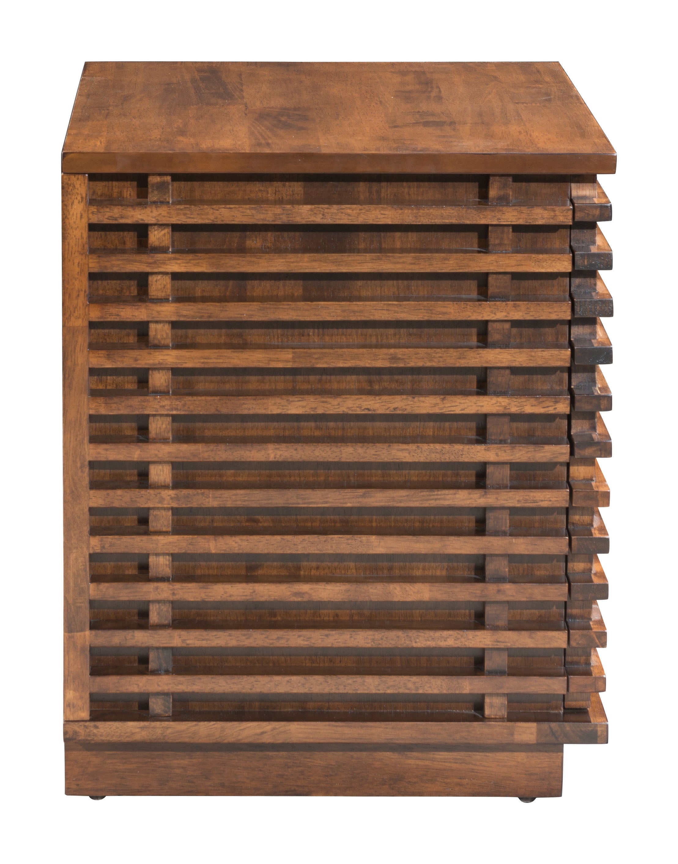 Zuo Modern Linea End Table in Walnut