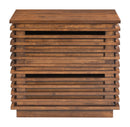Zuo Modern Linea End Table in Walnut