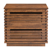 Zuo Modern Linea End Table in Walnut
