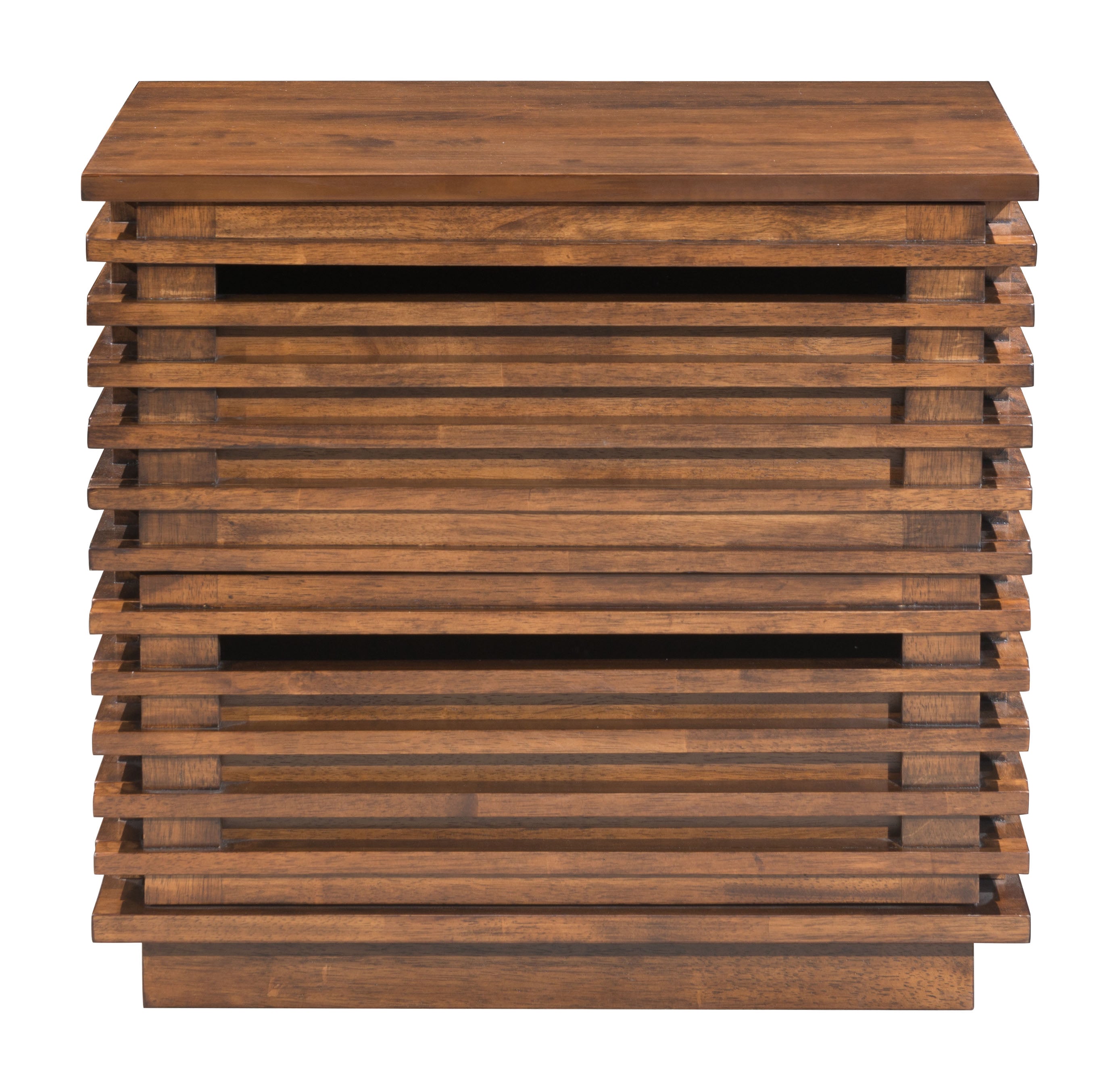 Zuo Modern Linea End Table in Walnut