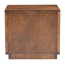 Zuo Modern Linea End Table in Walnut