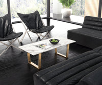 Zuo Modern Atlas Coffee Table White And Gold