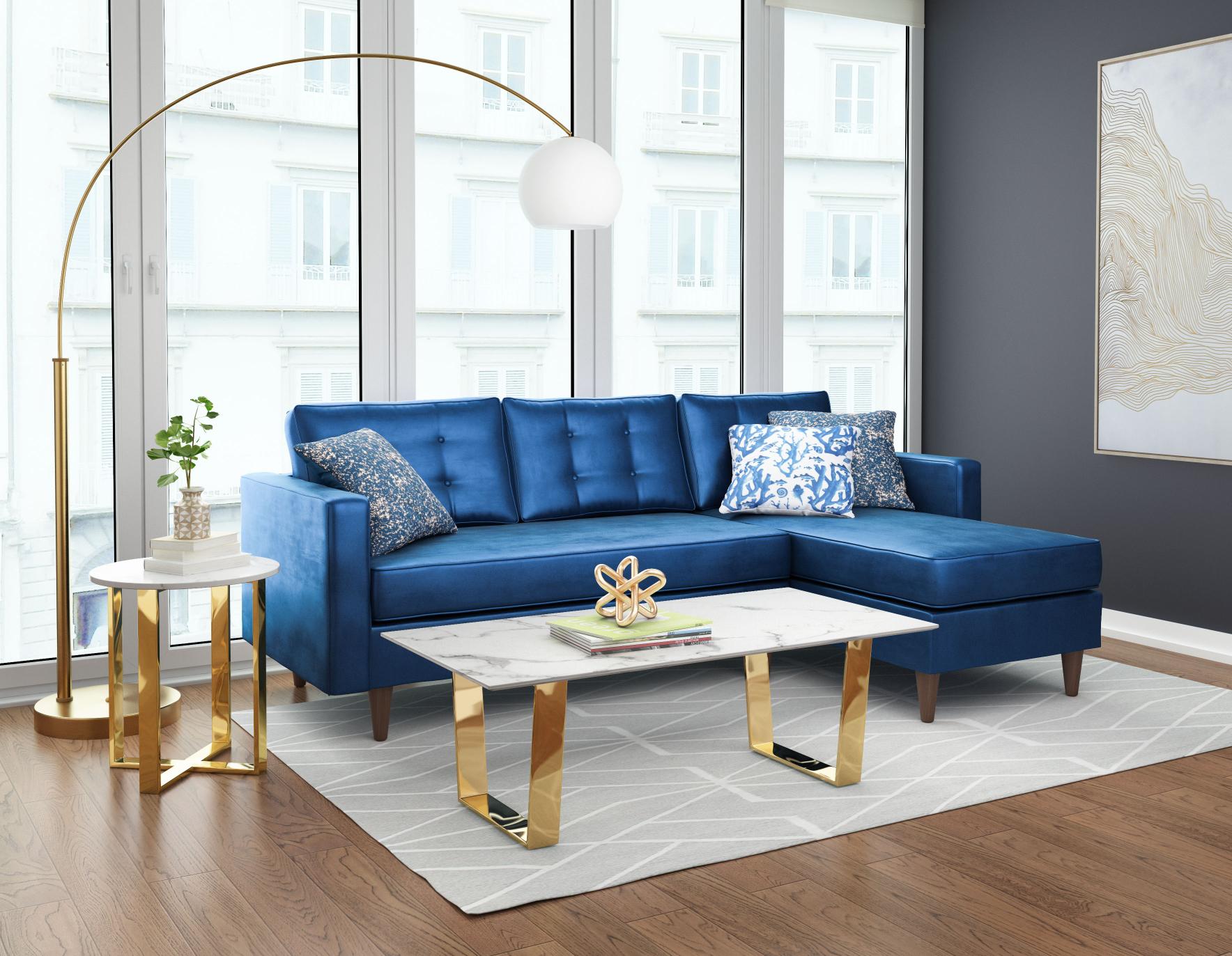 Zuo Modern Atlas Coffee Table White And Gold